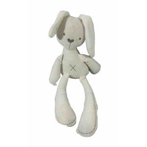 BBSKY Bunny Rabbit Lovey Plush 15" White Stitched Eyes Stuffed Animal Kids Toy